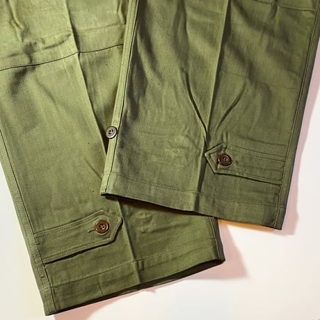 1950〜60's French Army M-47 Herringbone Trousers Deadstock