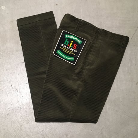 1960's h.i.s Corduroy Tapered Pants Deadstock