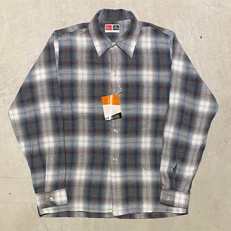 1960〜70's Super Macy Rayon L/S Shirt Deadstock