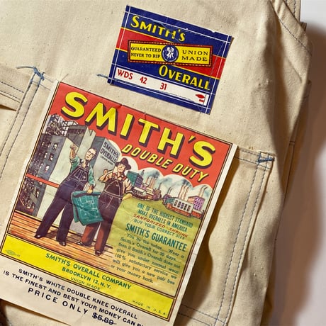 1950's SMITH'S Double Knee Overall Deadstock