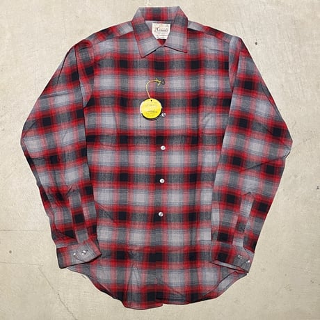 1960's NORRIS Casuals Rayon L/S Shirt Deadstock