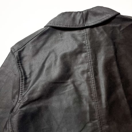 1950'sDubure&Deverchere Black Moleskin Jacket Deadstock