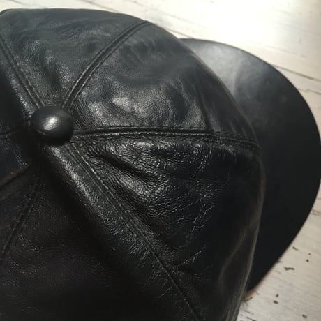 1960's Unknown Leather Cap Deadstock