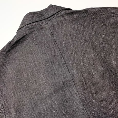 1950's French Unknown Black Chambray Atelier Coat
