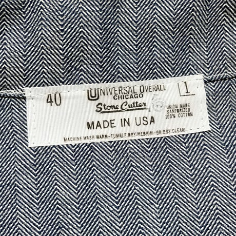 1980's UNIVERSAL OVERALL Herringbone Coverall Deadstock