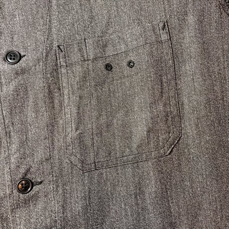 1940〜50's French Military Black Chambray Atelier Coat Deadstock