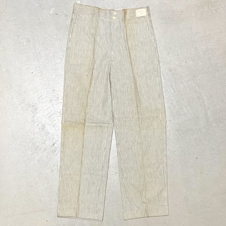 1930〜40's Unknown Cotton Trousers Deadstock