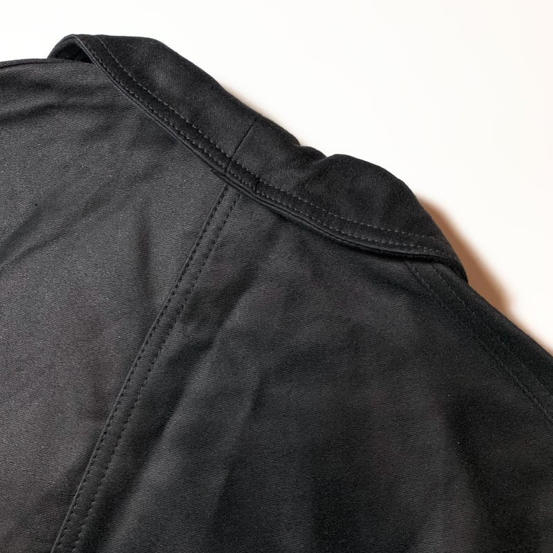 モールスキン　鬼フェード　50s 1950's MB FIDELIS Black Moleskin Jacket Deadsto