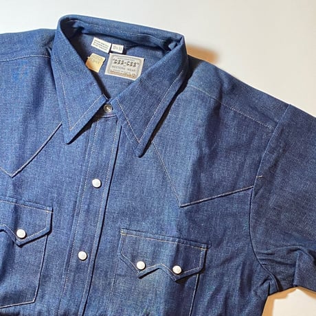 1970's WASHINGTON DEE-CEE Denim Western L/S Shirt Deadstock