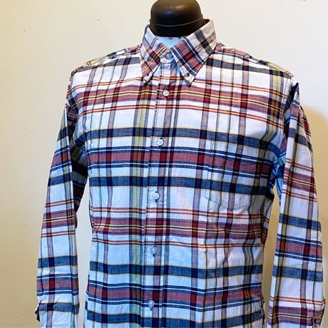 1960's McGREOR Indian Madras L/S Shirt