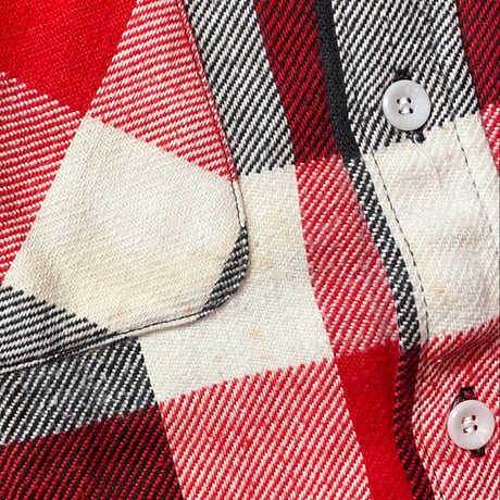 1950〜60's BIG YANK Heavy Flannel L/S Shirt Deadstock