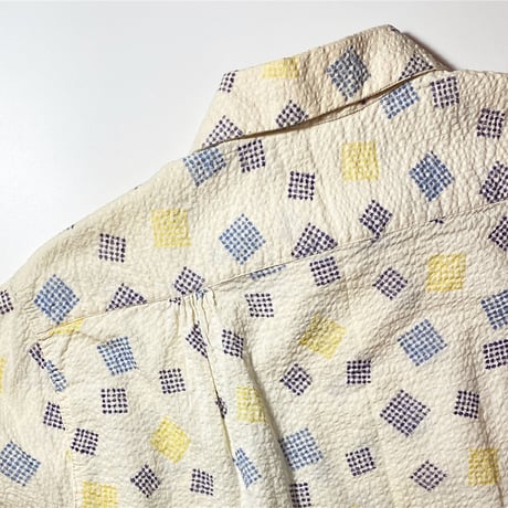 1950's PENNEY'S TOP-FLIGHT Seersucker S/S Shirt