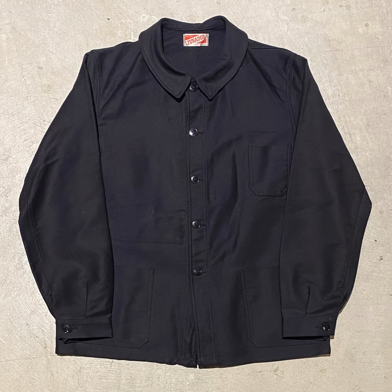 1960's LIVRADOR Black Moleskin Jacket Deadstock 1960's LIVRADOR Black Moleskin Jacket Deadstock