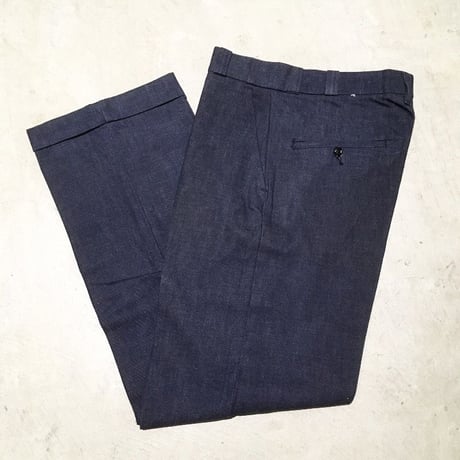 1960's Unknown Denim Chino Trousers Deadstock