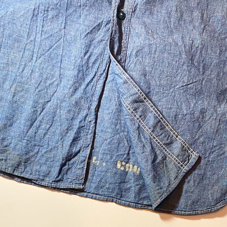 1940's US.NAVY Chambray L/S Shirt