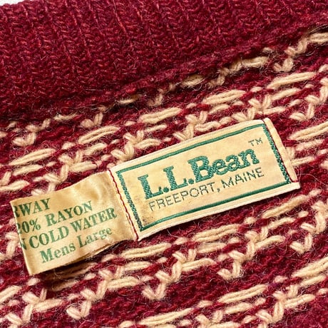 1980's L.L.Bean Bird's-eye Wool Sweater