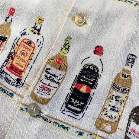 1960's THE MEN'S SHOP Linen S/S Shirt