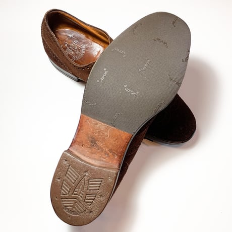 1970's SAXONE Brown Suede Shoes