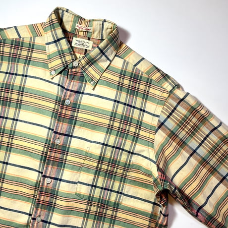 1960's WREN LTD. Indian Madras L/S Shirt