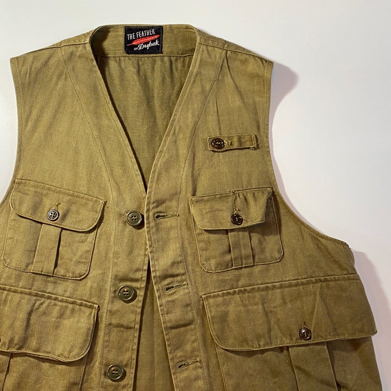 50's〜60's vinvageフィッシングベスト llbean drybak