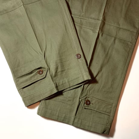 1950〜60's French Army M-47 Herringbone Trousers Deadstock