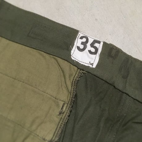 1950〜60's French Army M-47 Herringbone Trousers Deadstock