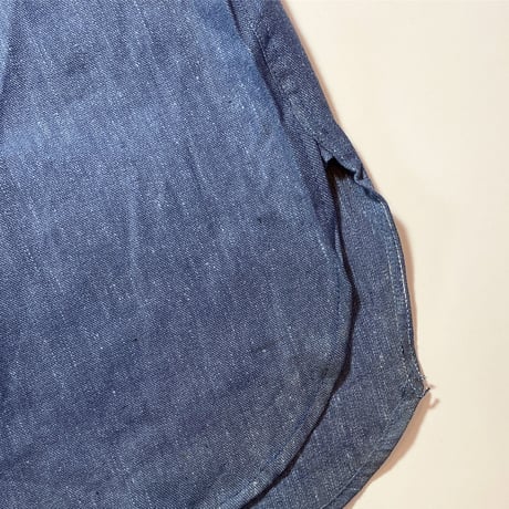 1940〜50's SKYTONE Purple Chambray L/S Shirt Deadstock