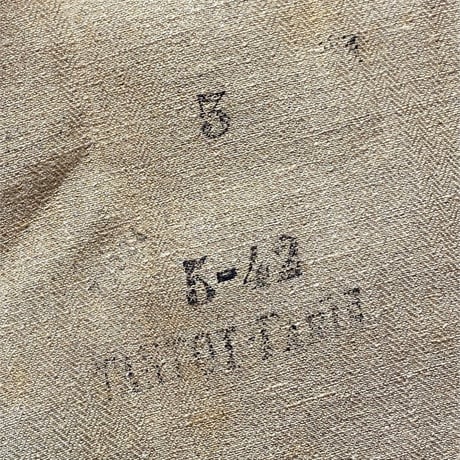1930〜40's Germany Navy Herringbone Linen Smock Deadstock