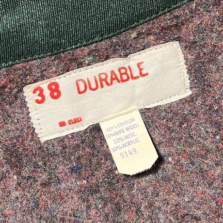 1960's DURABLE Whipcord Work Jacket Deadstock