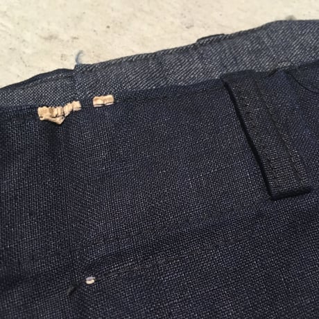 1950's Belgie Unknown Indigo Linen Trousers