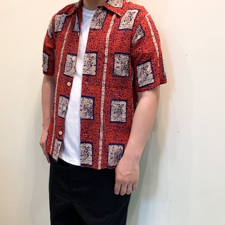 1950's TORSO-TAILORED Seersucker S/S Shirt