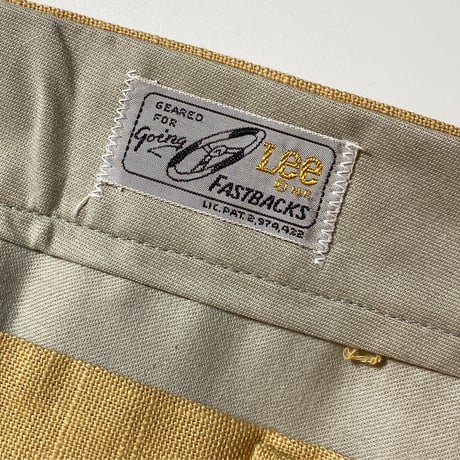 1960〜70's Lee Leesures Tapered Pants Deadstock