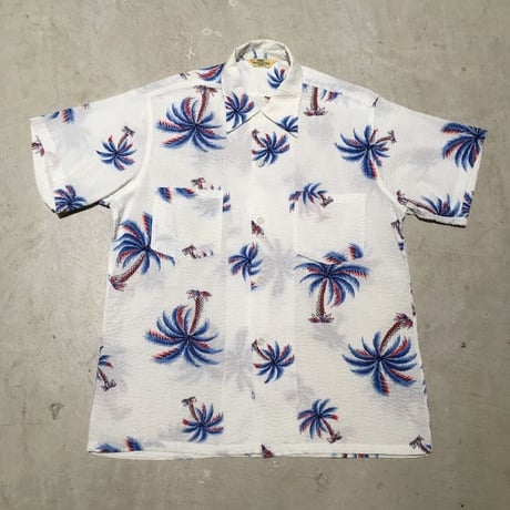 1950's ROYAL PARM Seersucker S/S Shirt