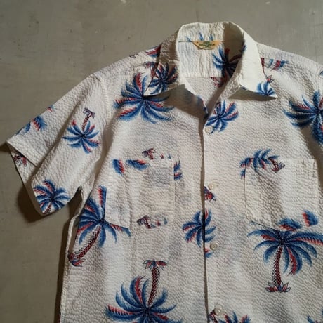 1950's ROYAL PARM Seersucker S/S Shirt
