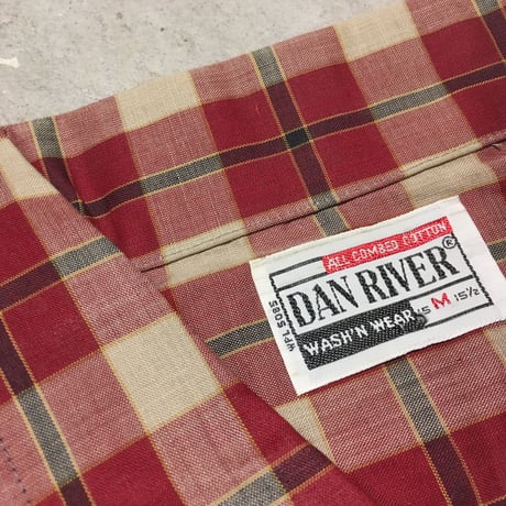 1960's DAN RIVER L/S Shirt Deadstock