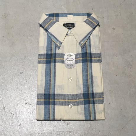1960's PURITAN Cotton&Linen S/S Shirt Deadstock