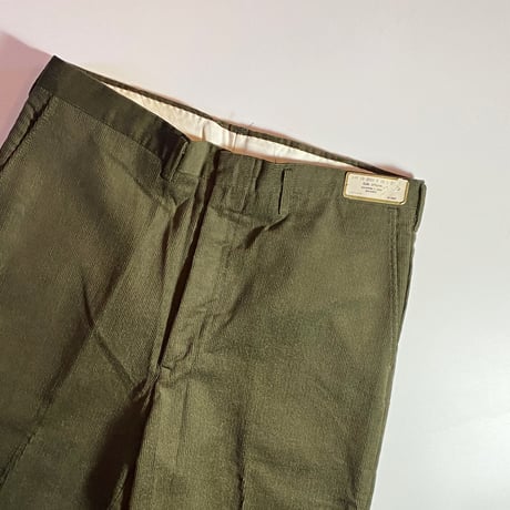 1960's Unknown Corduroy Tapered Pants Deadstock