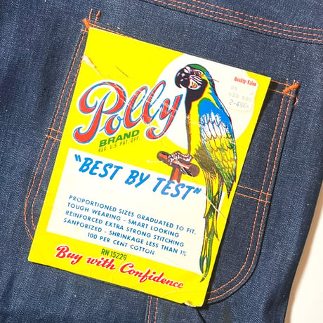1960's Polly Brand Denim Painter Pants Deadstock