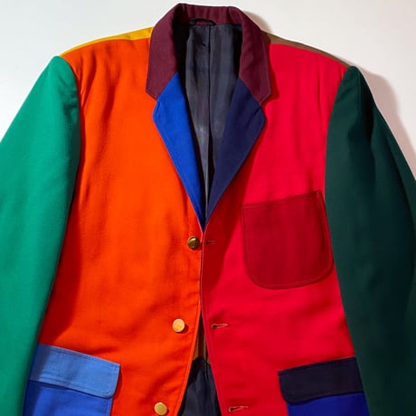 1960's Unknown Fabric&Color Sample Crazy Pattern Tailored Jacket