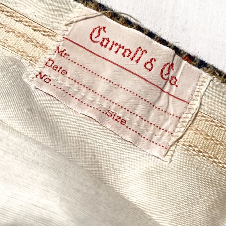 1960's Carrol&Co Wool Tapered Pants