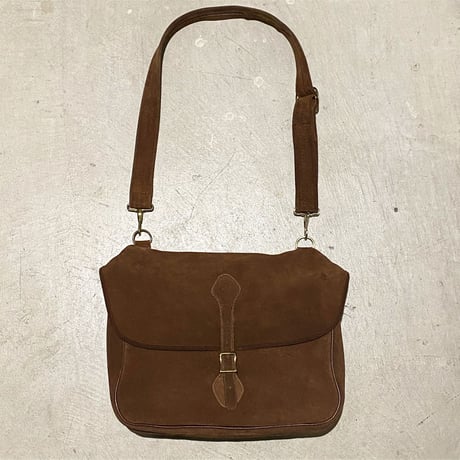 1980's L.L.Bean Musette Suede Bag