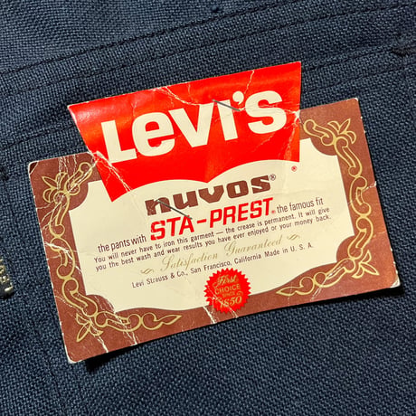 1960〜70's Levi's 645 Big E NUVOS STA-PREST Tapered Pants Deadstock