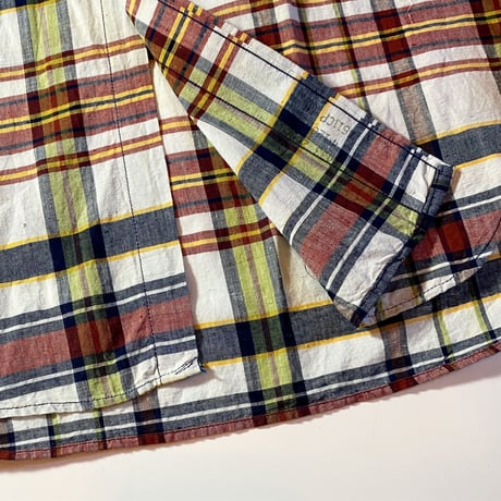 1960's McGREOR Indian Madras L/S Shirt