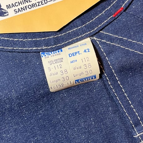 1960's〜 MONTGOMERY WARD Denim Painter Pants Deadstock