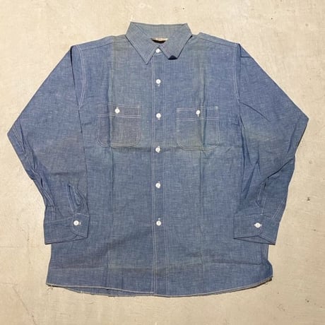 1960's BULL-DOG Chambray L/S Shirt Deadstock