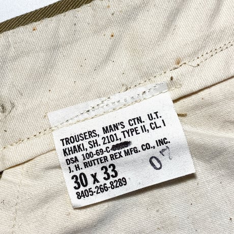 1960's US.ARMY Chino Trousers Deadstock