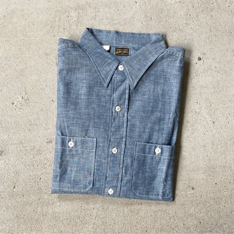 1960's HEAVY DUTY Chambray L/S Shirt Deadstock