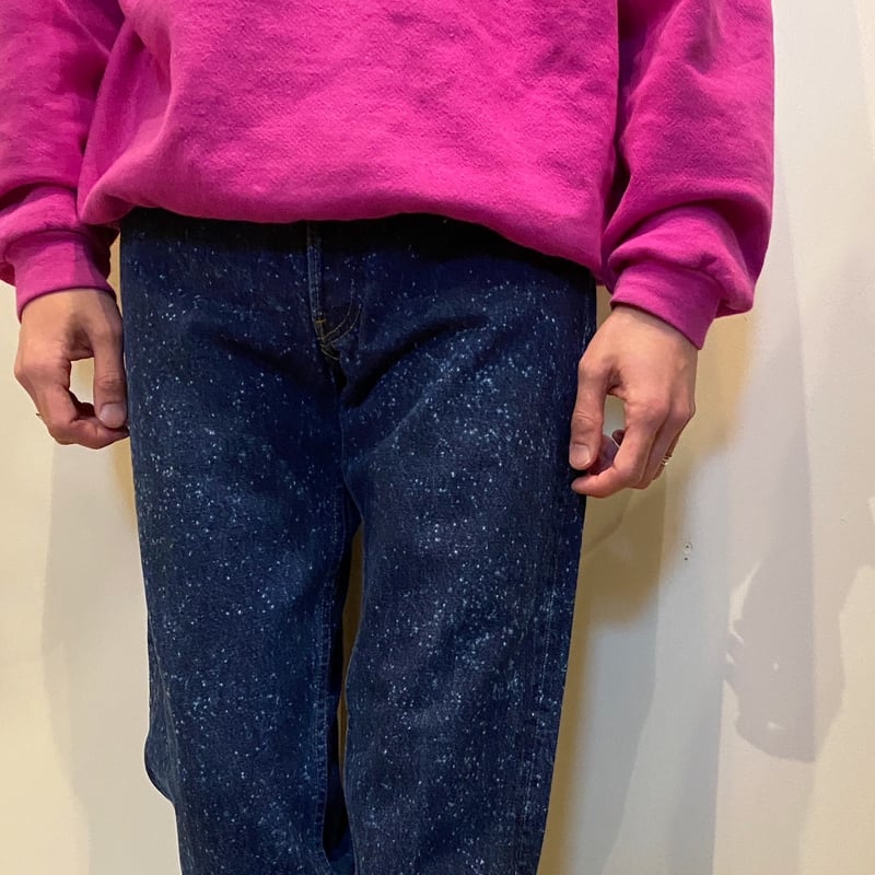 1980's Levi's 501 Galactic Washed Denim Pants |