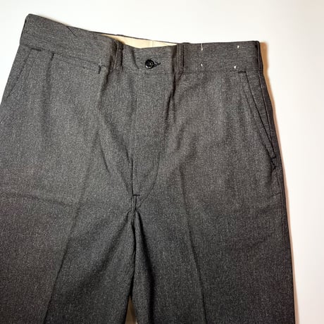 1940's〜 Unknown Black Chambray Trousers Deadstock