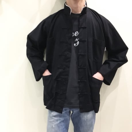 1970's Rose China Jacket Black